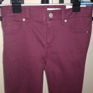LOFT Legging Jeans Sz 0P, Purple/Plum, NWT